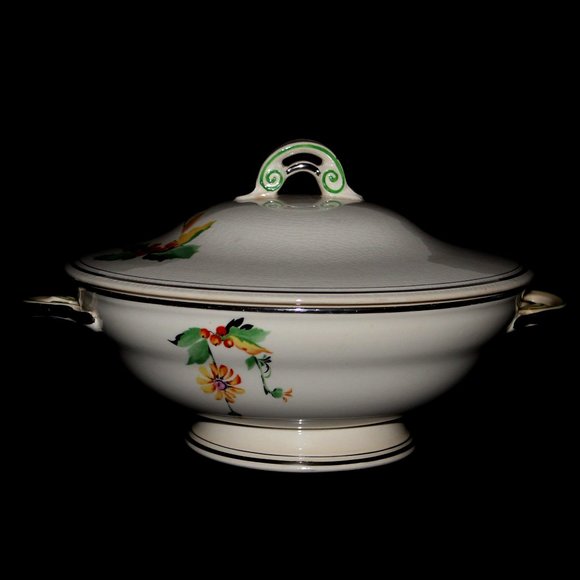 Near Antique Homer Laughlin Wells Vegetable Bowl | Soprano Vegetable Bowl - Picture 1 of 8